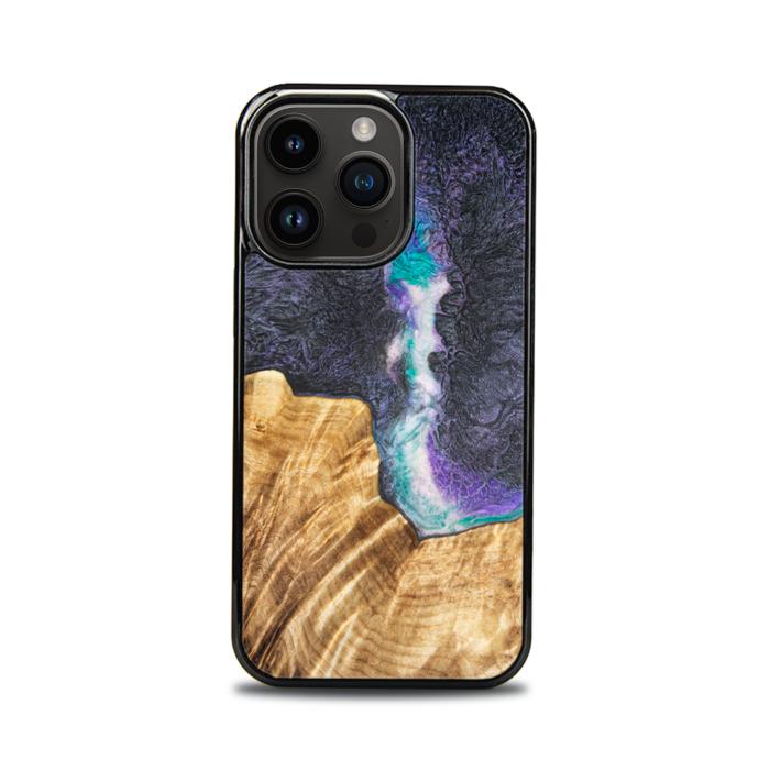 iPhone 14 Pro Handyhülle aus Harz und Holz - SYNERGY#C7