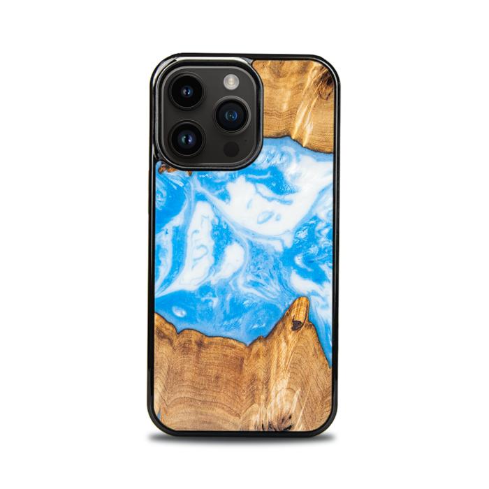 iPhone 14 Pro Handyhülle aus Harz und Holz - Synergy#A34