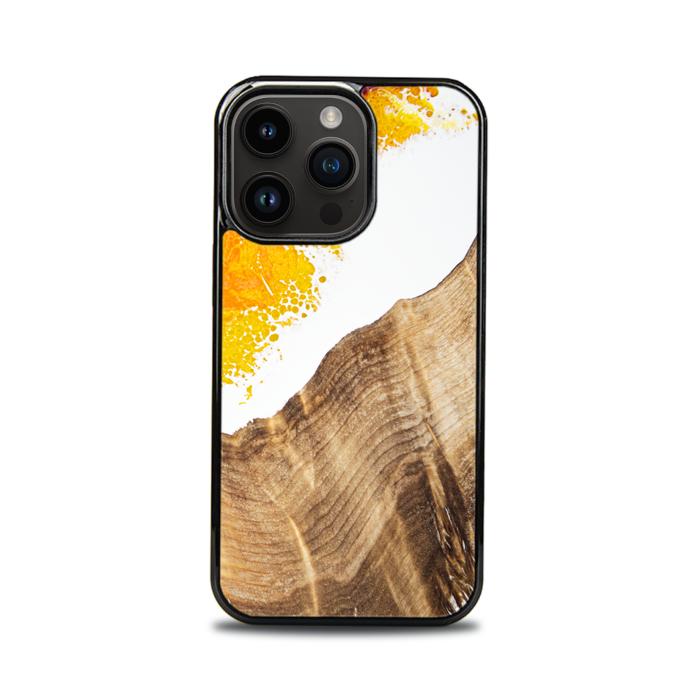 iPhone 14 Pro Handyhülle aus Harz und Holz - Synergy#C28