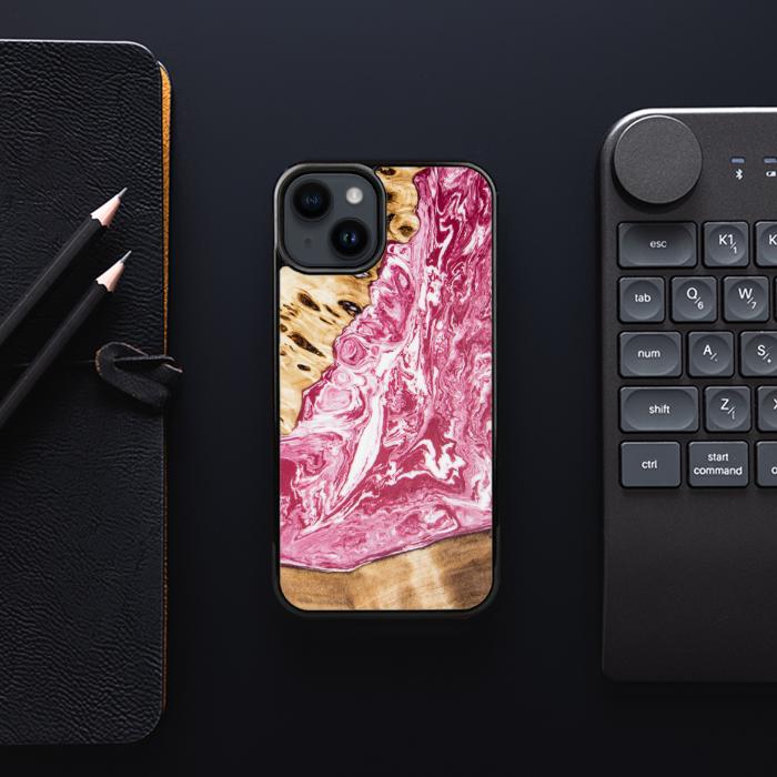 iPhone 14 Handyhülle aus Harz und Holz - SYNERGY#A99