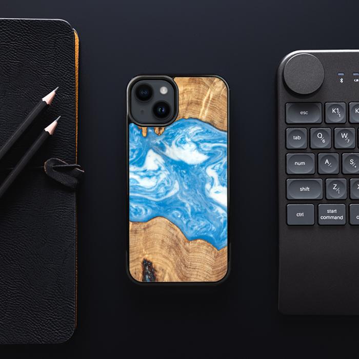 iPhone 14 Handyhülle aus Harz und Holz - SYNERGY#B03