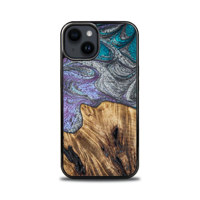 iPhone 14 Handyhülle aus Harz und Holz - SYNERGY#C47