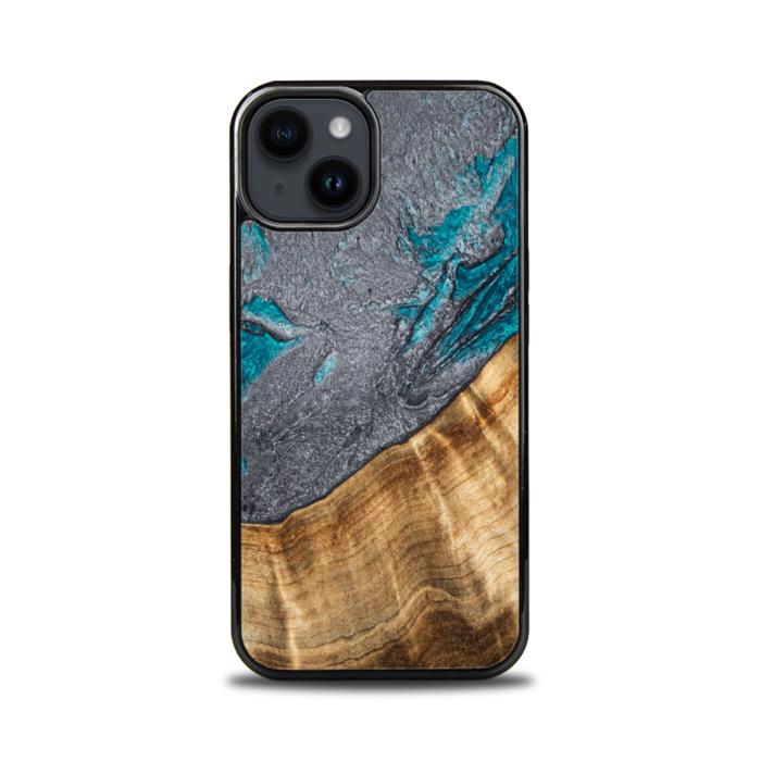 iPhone 14 Handyhülle aus Harz und Holz - Synergy#C45