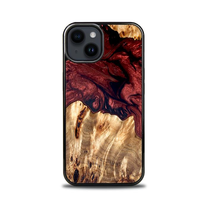 iPhone 14 Handyhülle aus Harz und Holz - Synergy#D121