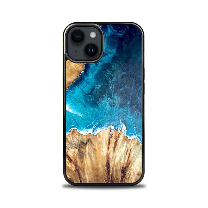 iPhone 14 Handyhülle aus Harz und Holz - Synergy#D126