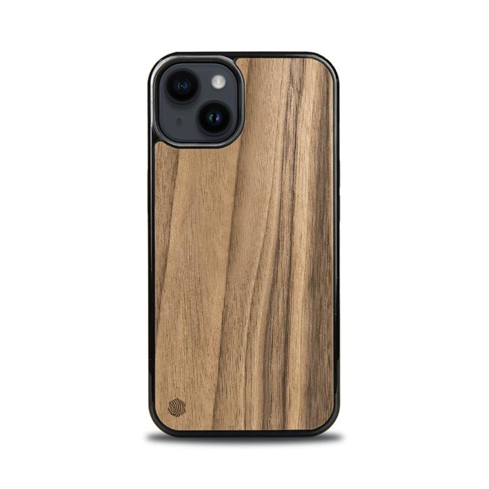 iPhone 14 Handyhülle aus Holz - Nussbaum