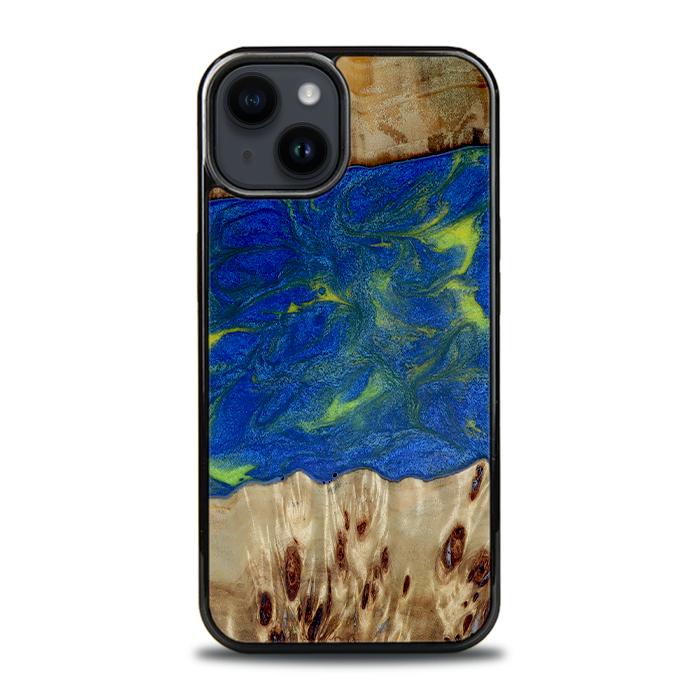 iPhone 15 Plus Handyhülle aus Harz und Holz - Synergy#D102