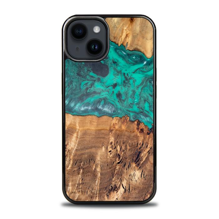 iPhone 15 Plus Handyhülle aus Harz und Holz - Synergy#D111