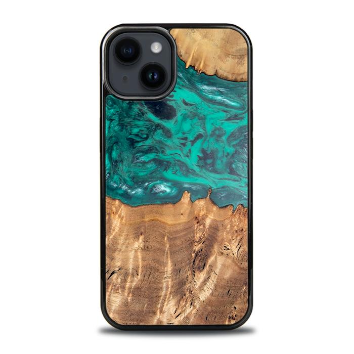 iPhone 15 Plus Handyhülle aus Harz und Holz - Synergy#D112