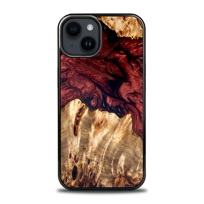iPhone 15 Plus Handyhülle aus Harz und Holz - Synergy#D121
