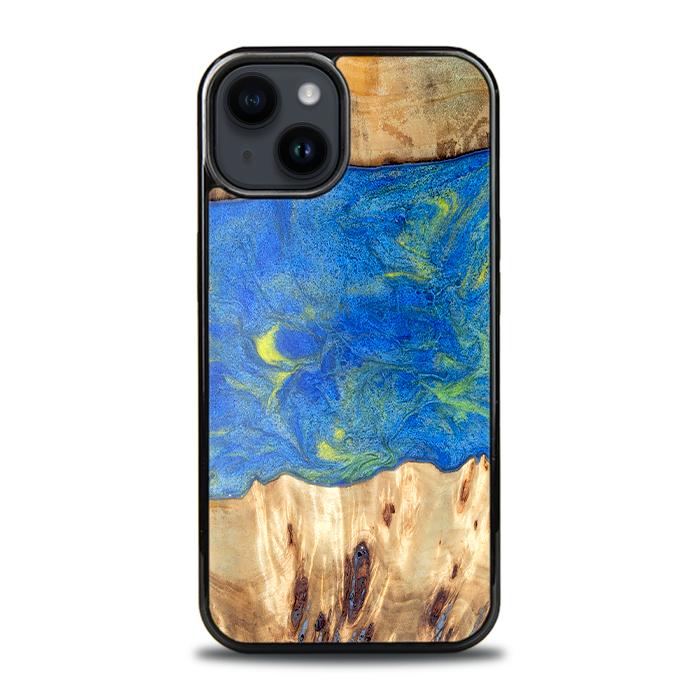 iPhone 15 Plus Handyhülle aus Harz und Holz - Synergy#D131