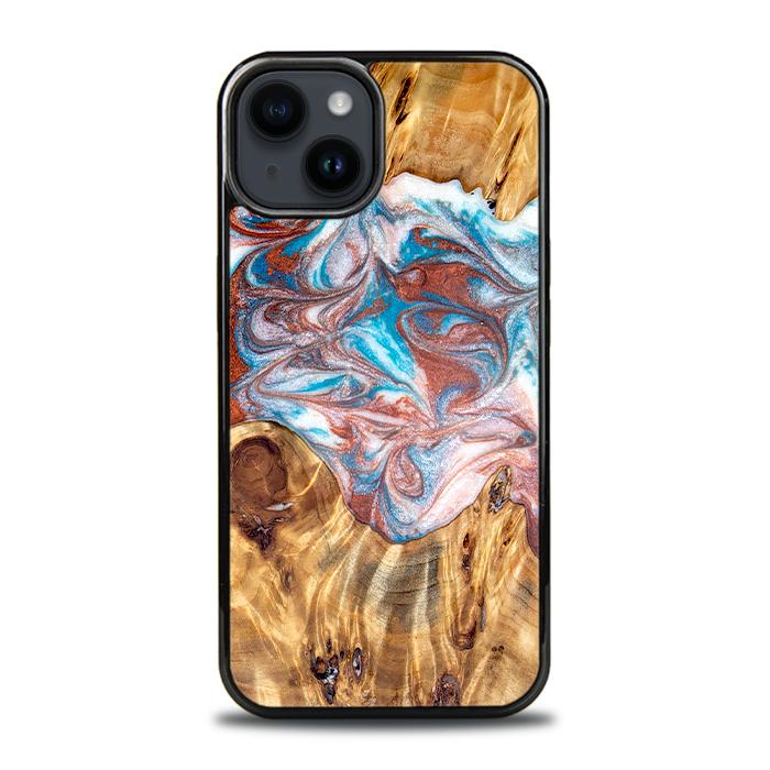 iPhone 15 Plus Handyhülle aus Harz und Holz - Synergy#D138