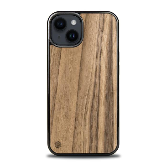 iPhone 15 Plus Handyhülle aus Holz - Nussbaum