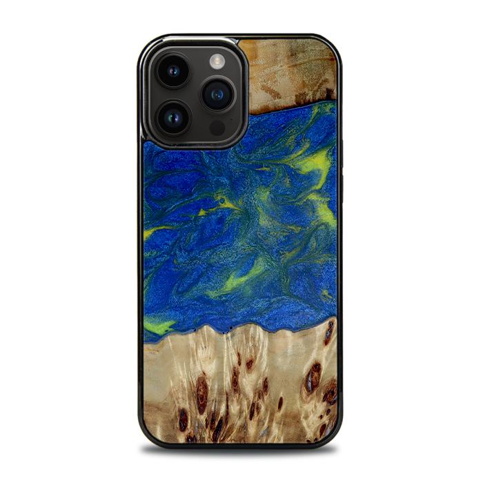 iPhone 15 Pro Max Handyhülle aus Harz und Holz - Synergy#D102
