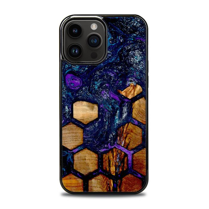 iPhone 15 Pro Max Handyhülle aus Harz und Holz - Synergy#D105