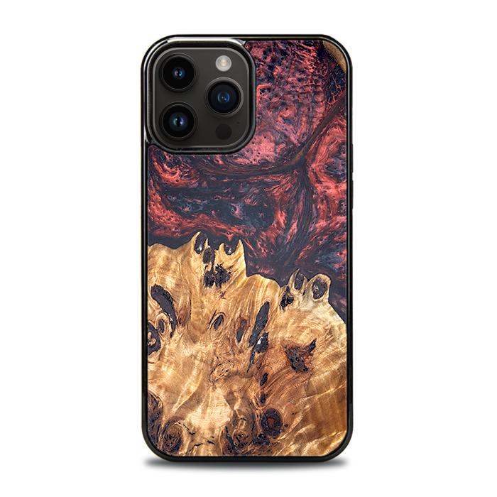 iPhone 15 Pro Max Handyhülle aus Harz und Holz - Synergy#D118