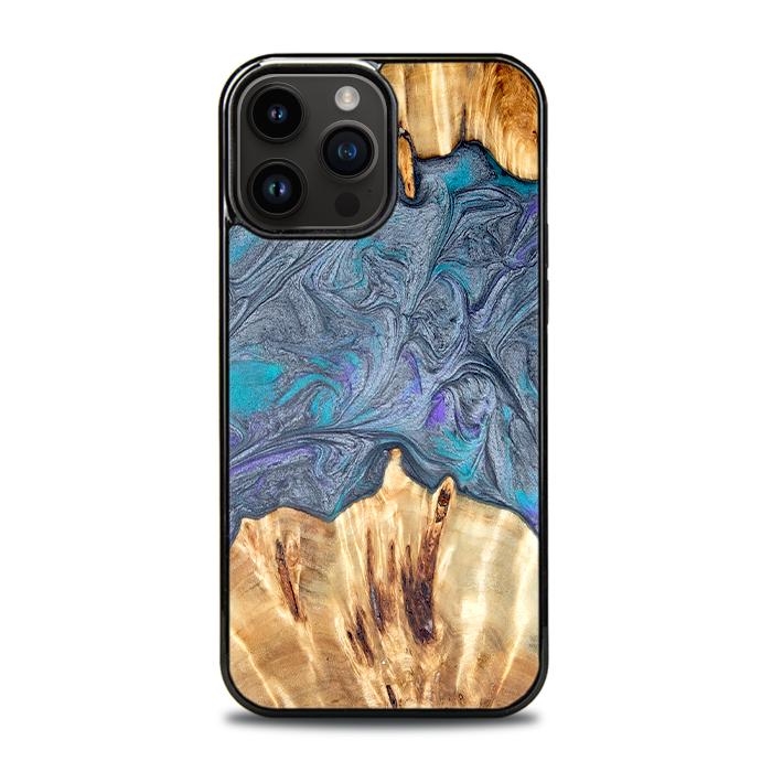 iPhone 15 Pro Max Handyhülle aus Harz und Holz - Synergy#D135