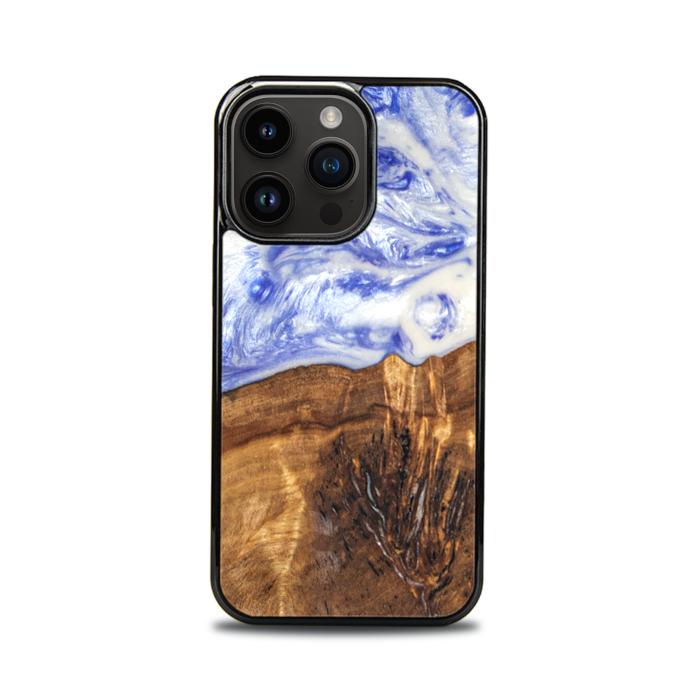 iPhone 15 Pro Handyhülle aus Harz und Holz - SYNERGY#B04