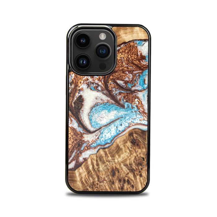 iPhone 15 Pro Handyhülle aus Harz und Holz - SYNERGY#B11
