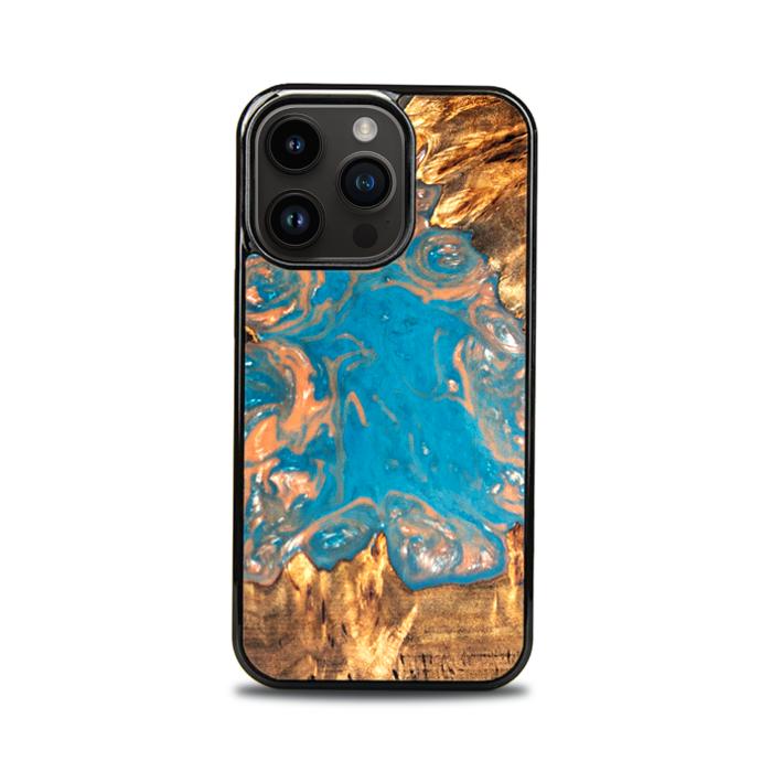 iPhone 15 Pro Handyhülle aus Harz und Holz - SYNERGY#B22
