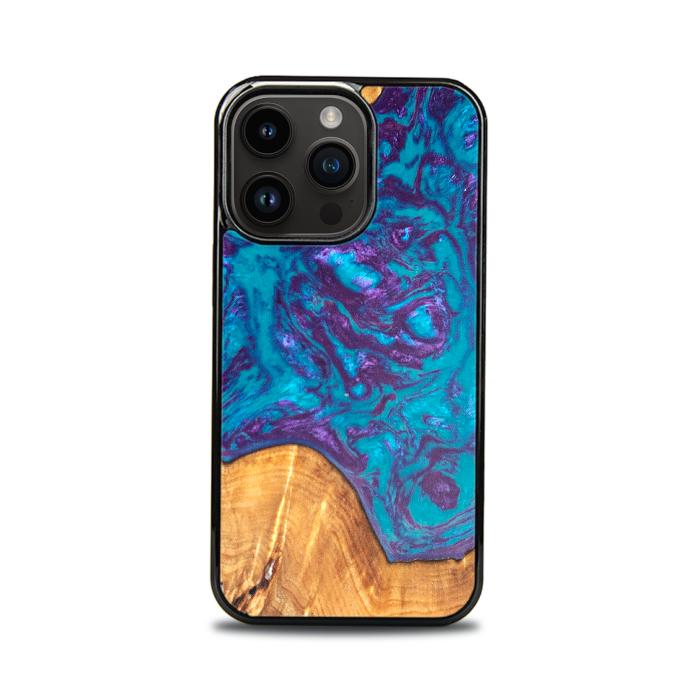 iPhone 15 Pro Handyhülle aus Harz und Holz - SYNERGY#B28