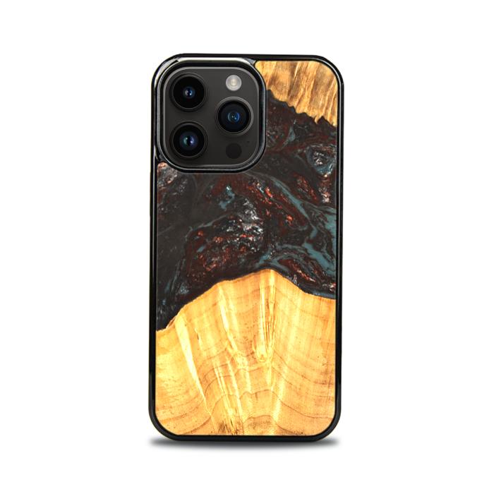 iPhone 15 Pro Handyhülle aus Harz und Holz - SYNERGY#B42