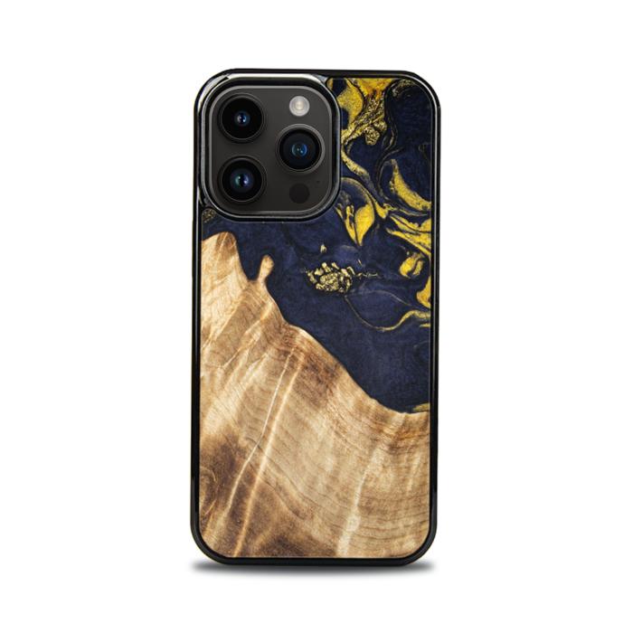 iPhone 15 Pro Handyhülle aus Harz und Holz - SYNERGY#C26