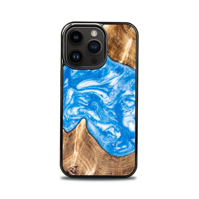 iPhone 15 Pro Handyhülle aus Harz und Holz - Synergy#325