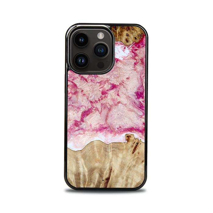 iPhone 15 Pro Handyhülle aus Harz und Holz - Synergy#D101