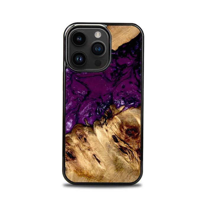 iPhone 15 Pro Handyhülle aus Harz und Holz - Synergy#D113