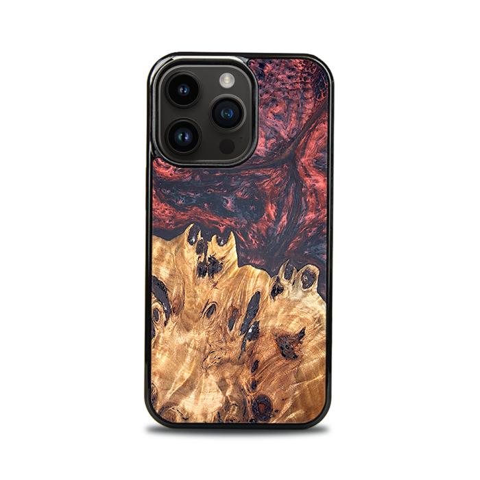 iPhone 15 Pro Handyhülle aus Harz und Holz - Synergy#D118