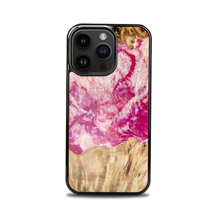 iPhone 15 Pro Handyhülle aus Harz und Holz - Synergy#D123