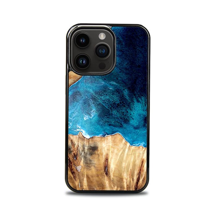 iPhone 15 Pro Handyhülle aus Harz und Holz - Synergy#D127