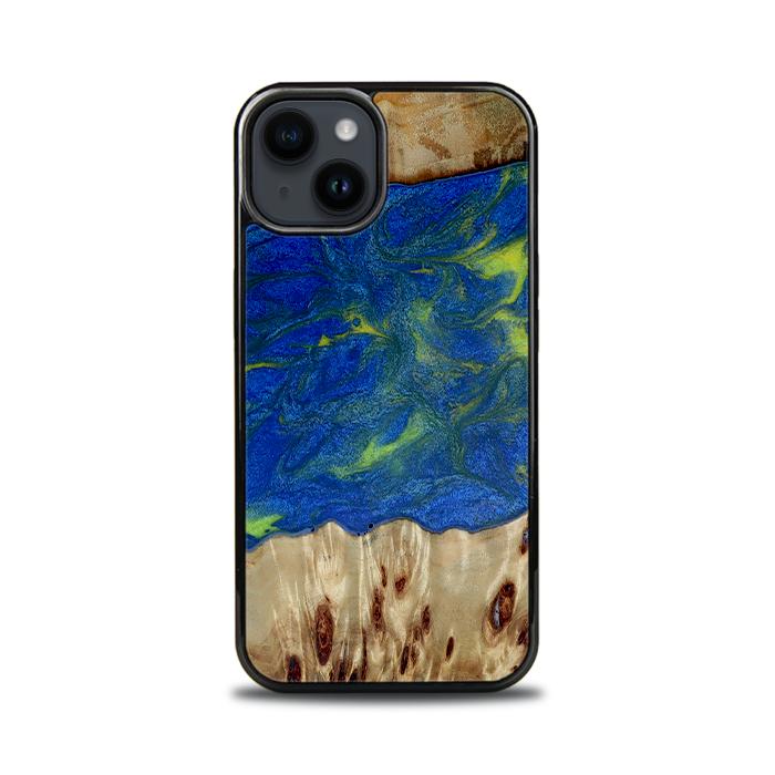 iPhone 15 Handyhülle aus Harz und Holz - Synergy#D102