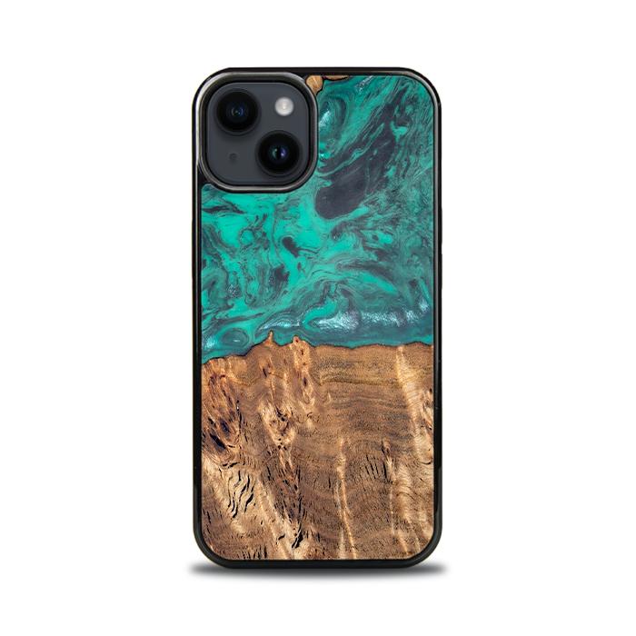 iPhone 15 Handyhülle aus Harz und Holz - Synergy#D108
