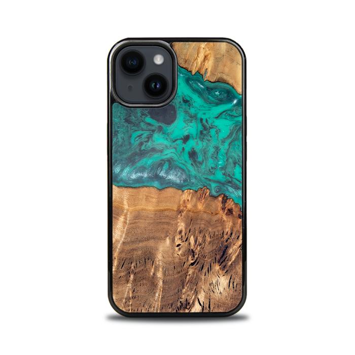 iPhone 15 Handyhülle aus Harz und Holz - Synergy#D111