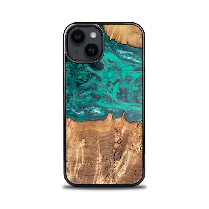 iPhone 15 Handyhülle aus Harz und Holz - Synergy#D112