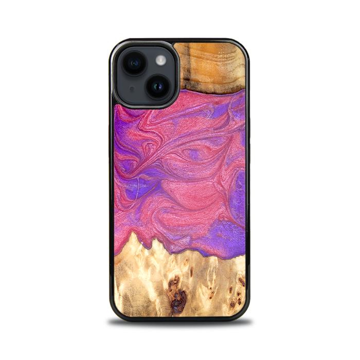 iPhone 15 Handyhülle aus Harz und Holz - Synergy#D136