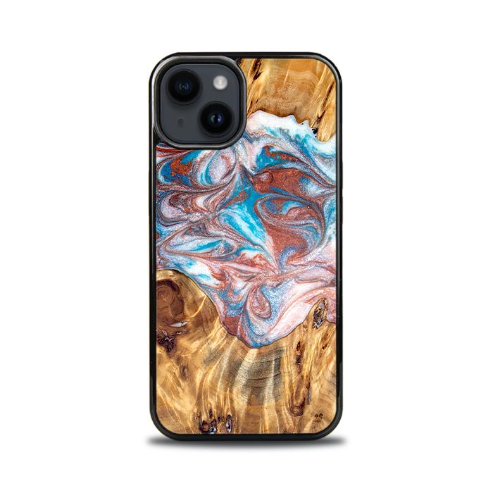 iPhone 15 Handyhülle aus Harz und Holz - Synergy#D138