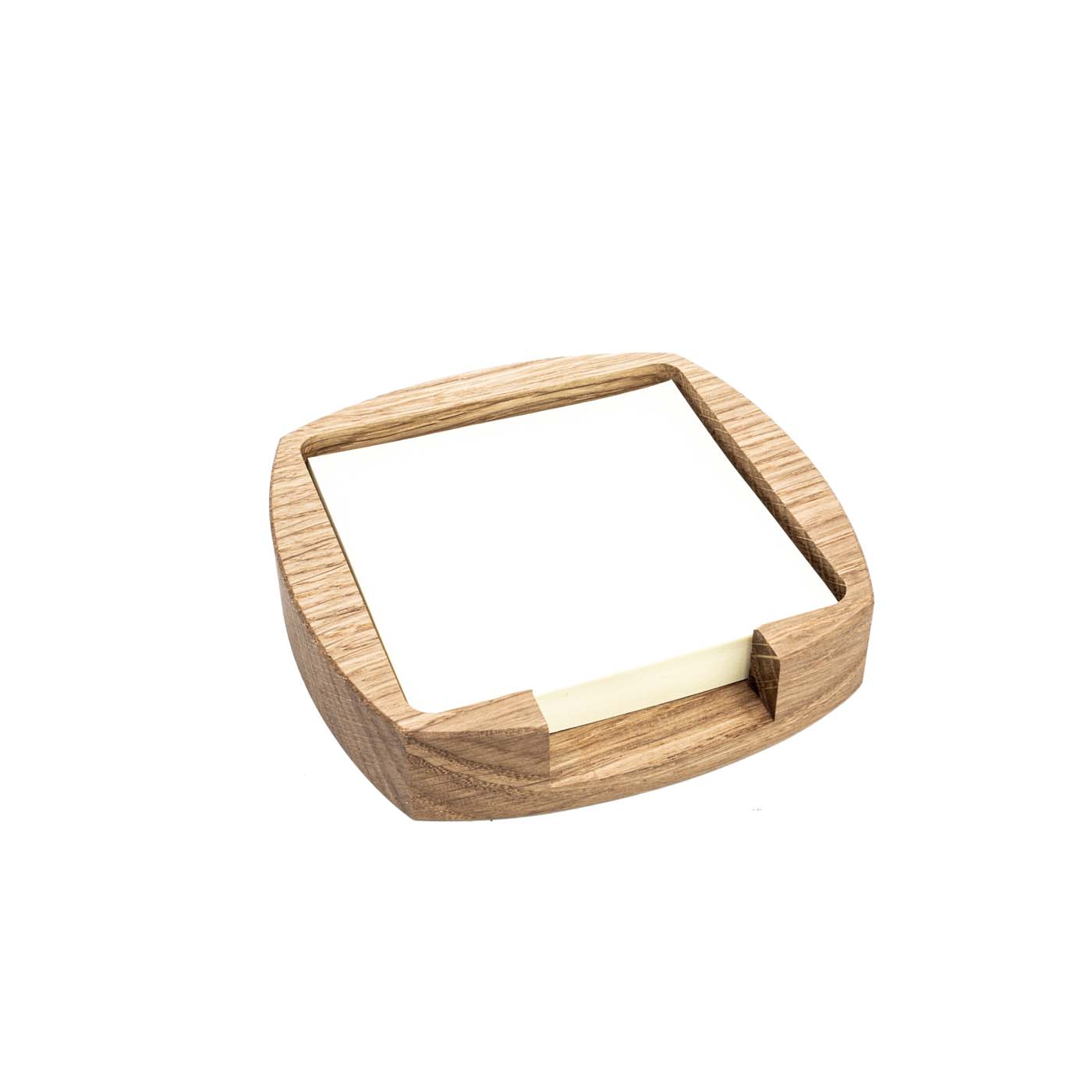 Abgerundeter Organizer mit Notizbox, Eiche