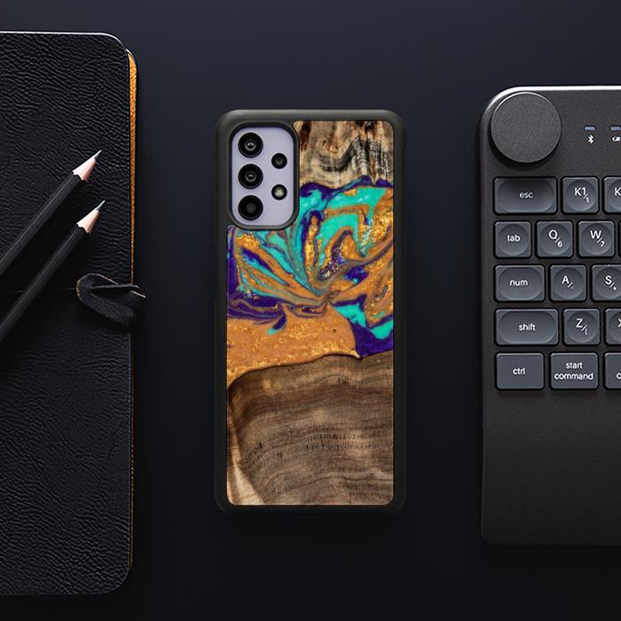 Samsung Galaxy A32 4G Handyhülle aus Harz und Holz - SYNERGY#A122