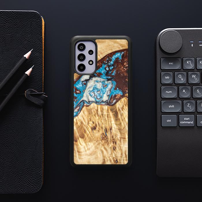 Samsung Galaxy A32 4G Handyhülle aus Harz und Holz - SYNERGY#B12