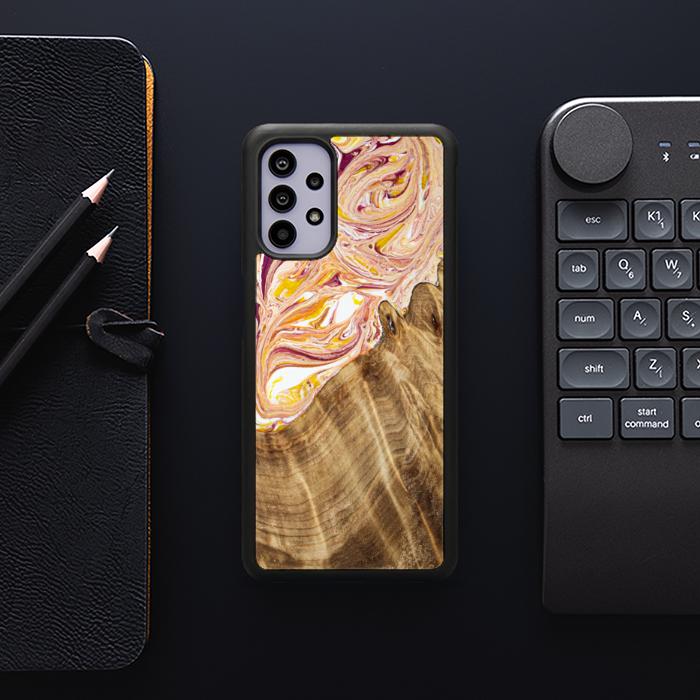 Samsung Galaxy A32 4G Handyhülle aus Harz und Holz - SYNERGY#C48