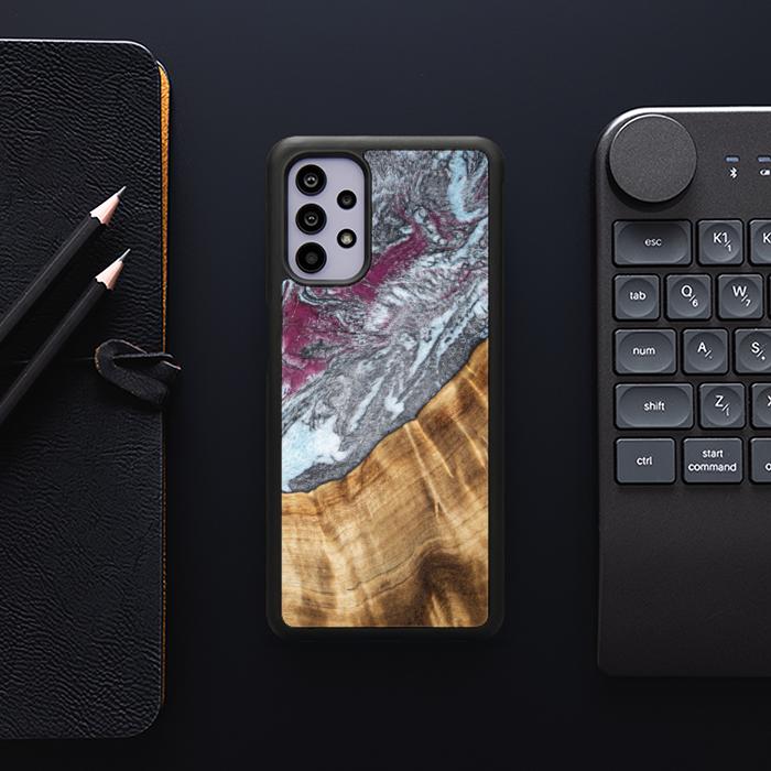 Samsung Galaxy A32 4G Handyhülle aus Harz und Holz - Synergy#C12