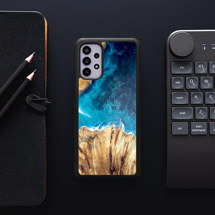 Samsung Galaxy A32 4G Handyhülle aus Harz und Holz - Synergy#D126