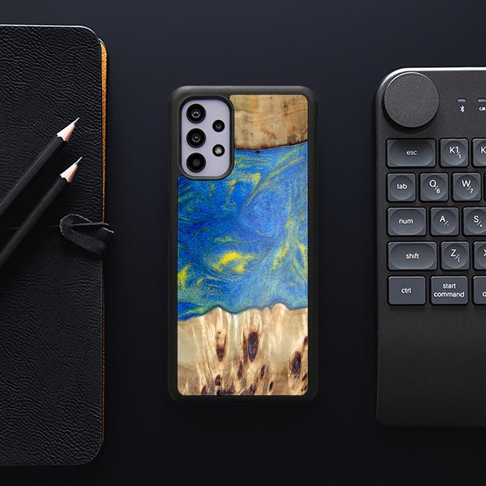 Samsung Galaxy A32 4G Handyhülle aus Harz und Holz - Synergy#D128