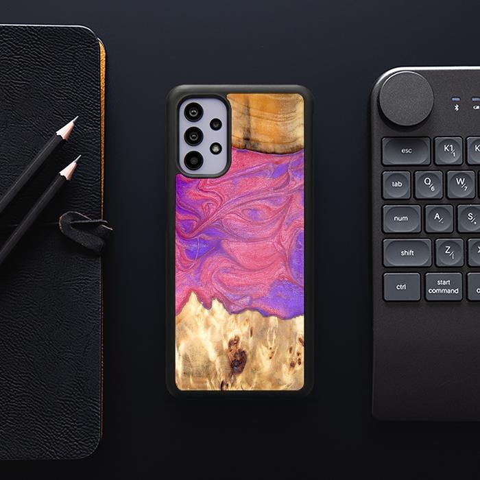 Samsung Galaxy A32 4G Handyhülle aus Harz und Holz - Synergy#D136