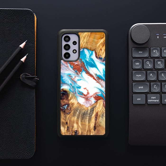 Samsung Galaxy A32 4G Handyhülle aus Harz und Holz - Synergy#D137
