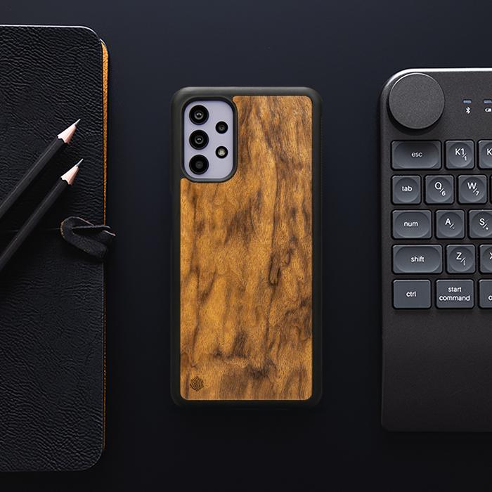 Samsung Galaxy A32 5G Handyhülle aus Holz - Imbuia
