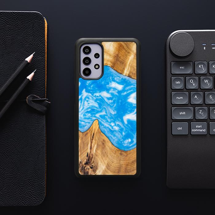 Samsung Galaxy A32 5G Handyhülle aus Harz und Holz - SYNERGY#A26